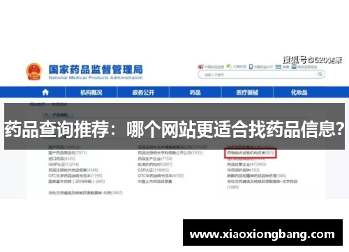 药品查询推荐：哪个网站更适合找药品信息？